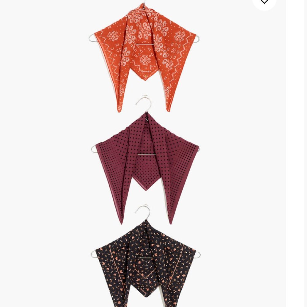 NWT MADEWELL Three-Pack Bandana Set
